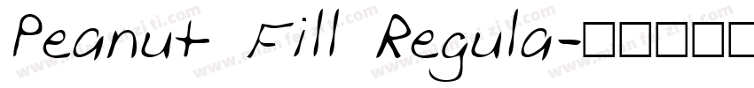 Peanut Fill Regula字体转换